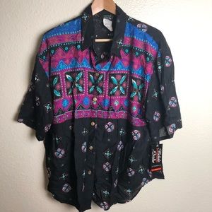 Michele Leslie Vintage button up